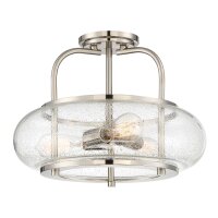 Deckenlampe Glas Metall &Oslash;41cm innen Vintage Stil