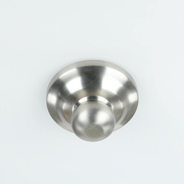 Deckenleuchte E27 Weiß Nickel Ø37cm Glas Metall
