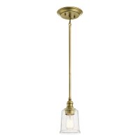 Deckenlampe E27 in Messing &Oslash;13cm Glas Metall...