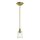 Deckenlampe E27 in Messing Ø13cm Glas Metall Jugendstil