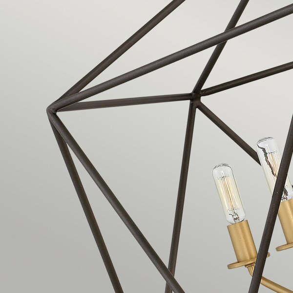 Hängelampe in Bronze 5-flammig verstellbar E14 DIVISTA