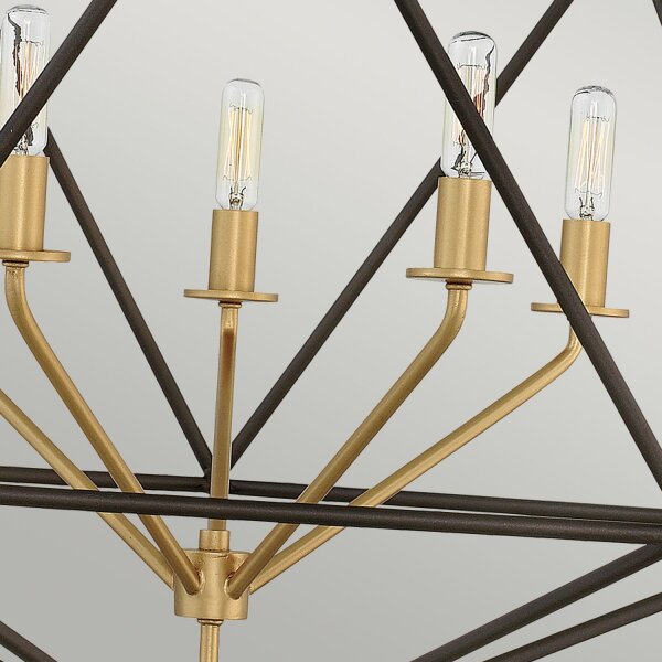 Hängelampe in Bronze 5-flammig verstellbar E14 DIVISTA