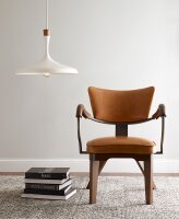 Hängeleuchte Weiß Metall Holz Ø48cm...