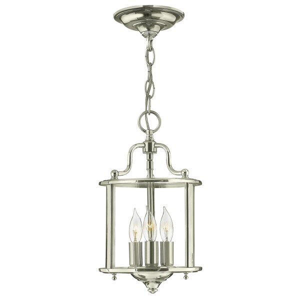 Hängeleuchte Metall Glas Jugendstil 3x E14 AVELINE