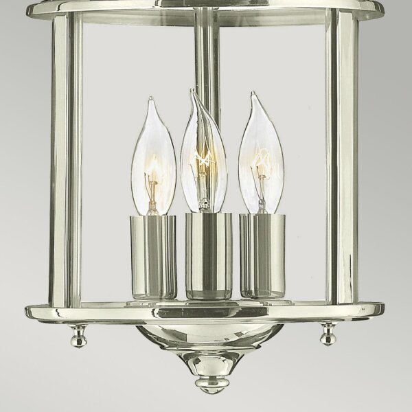 Hängeleuchte Metall Glas Jugendstil 3x E14 AVELINE