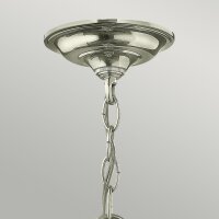 Hängeleuchte Metall Glas Jugendstil 3x E14 AVELINE