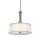 Hängelampe Weiß Zinn antik Ø51cm blendarm 4x E27
