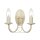 Wandleuchte GOTICA 5 Creme Gold Kerzenform Lampe