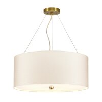 H&auml;ngelampe Stoff Schirm rund &Oslash;59cm in Creme...
