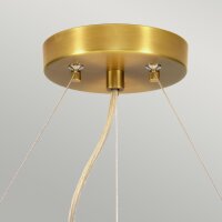 Hängelampe Stoff Schirm rund Ø59cm in Creme...