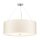 Hängelampe rund Ø66cm in Creme Chrom Stoffschirm