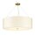 Hängeleuchte rund Ø76cm Stoffschirm Creme Messing antik