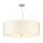 Hängelampe Stoff Ø76cm in Creme Chrom blendarm