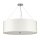 Hängelampe Stoff Ø76cm in Creme Chrom blendarm