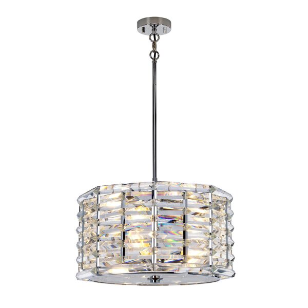 Hängelampe Kristall Ø48cm blendarm verstellbar Modern