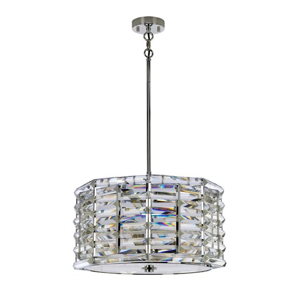 Hängelampe Kristall Ø48cm blendarm verstellbar Modern