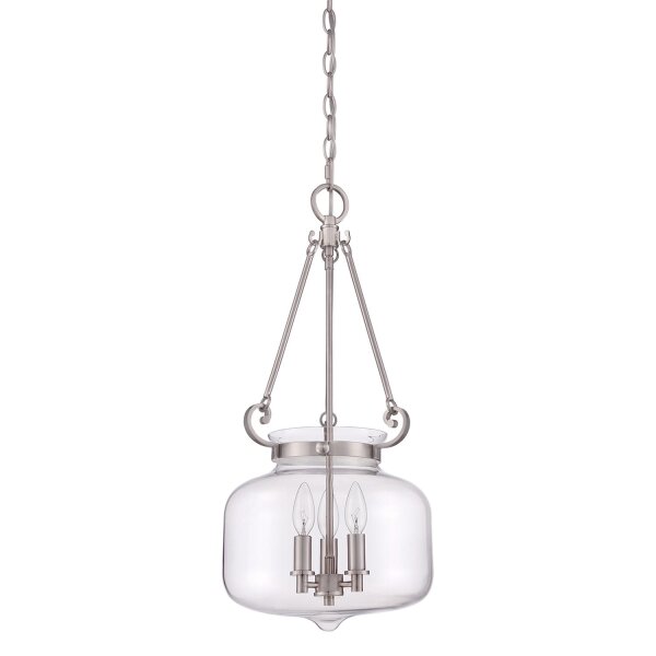 Hängelampe Glas Metall Jugendstil LISIDIA