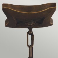 Hängelampe Vintage Rustikal in Messing antik NADICIA