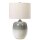 Tischlampe Keramik Stoff Hellgrau Creme 61,5 cm E27