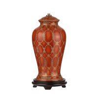 Gestell f&uuml;r Tischleuchte Keramik in Terracotta 40cm E27
