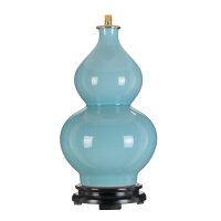 Gestell für Tischlampe Keramik E27 Hellblau 43 cm