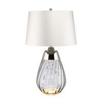 Tischlampe Retro Grau Weiß 60,5 cm beleuchteter...