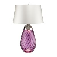 Tischlampe Retro Violett Weiß 74 cm beleuchteter...