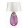 Tischlampe Retro Violett Wei&szlig; 74 cm beleuchteter Fu&szlig;