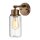 Premium Badlampe JUNIS in Messing Regenglas IP44