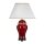Tischlampe Keramik Rot Ecru Weiß E27 65 cm MALDRA