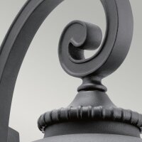 Wandlampe außen E27 IP44 Schwarz Haus Terrasse Glas