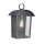 Außenlampe Schwarz antik Regenglas E27 IP44 Rustikal