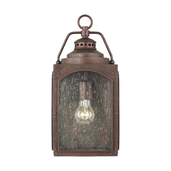 Außenlampe Wand in Kupfer antik E14 IP44 Garten Haus