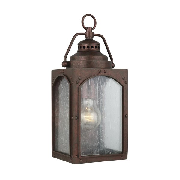 Wandlampe außen IP44 in Kupfer antik Rustikal Vintage