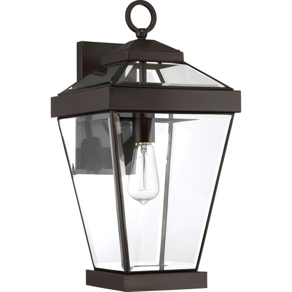 Antike Wandleuchte IP44 Vintage Metall Glas E27