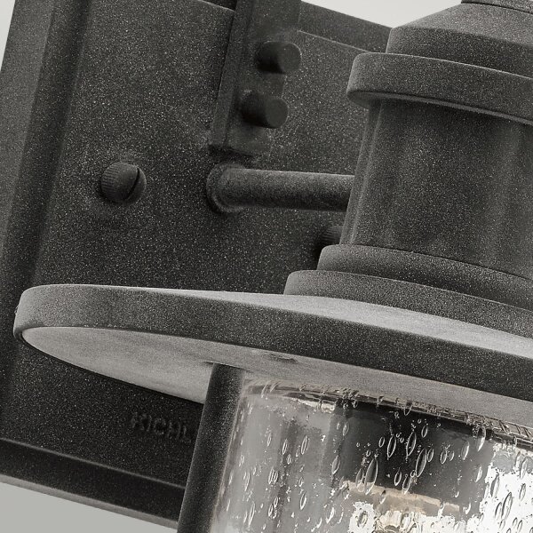 Außenleuchte IP44 Aluminium Regenglas Rustikal E27