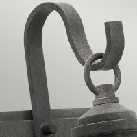 Außenleuchte Antik Aluminium Glas IP44 Rustikal E27