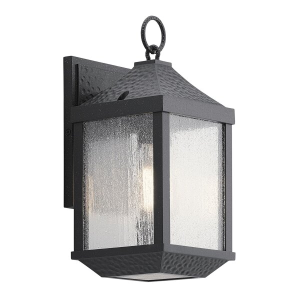 Außen Wandlampe Schwarz Aluminium IP44 Rustikal