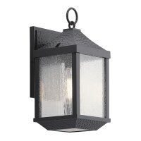 Außen Wandlampe Schwarz Aluminium IP44 Rustikal