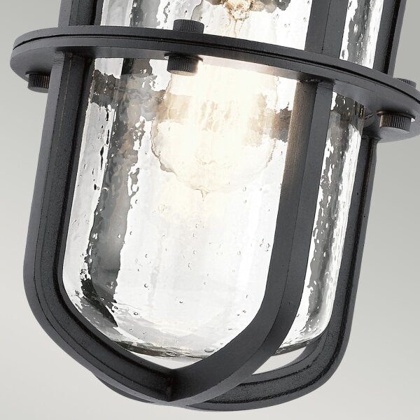 Wandlampe Außen Schwarz IP44 Maritim E27 Garten Balkon