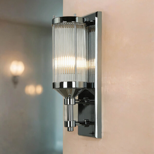 Bad Wandlampe in Chrom IP44 Design Leuchte ERVA