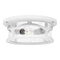 Deckenlampe au&szlig;en IP44 Vintage Design Wei&szlig;...