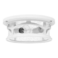 Deckenlampe außen IP44 Vintage Design Weiß...