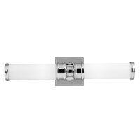 LED Badlampe Wand drehbar IP44 Weiß Chrom AMINE
