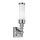Jugendstil Bad Lampe LED Chrom Wei&szlig; IP44 Wand