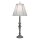 Tischleuchte 74 cm hoch Creme Nickel Klassisch
