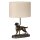 Tischlampe E27 48 cm Natur Bronze antik aus Jute Resin