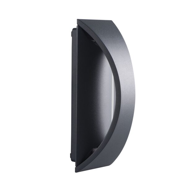 LED Wandlampe Außen Aluminium IP54 Schwarz Up Down