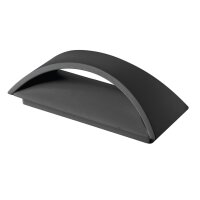 LED Wandlampe Außen Aluminium IP54 Schwarz Up Down