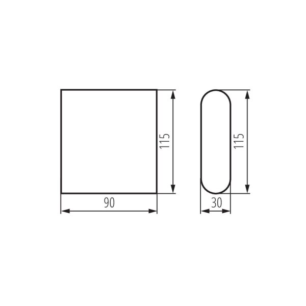 LED Außenleuchte Up Down Grau Aluminium IP54 Fassade